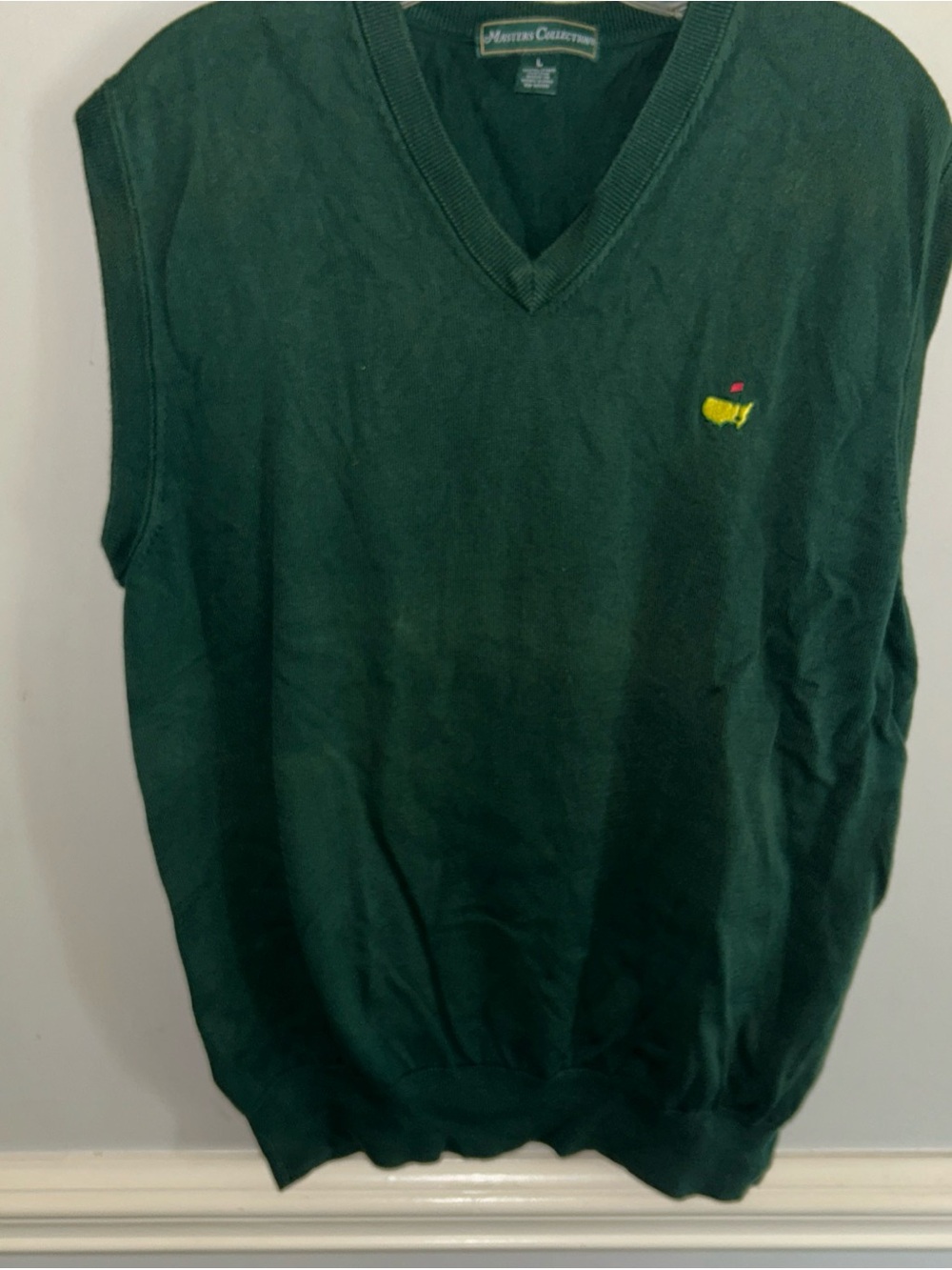 Men's Dark Green V-Neck Sweater Vest